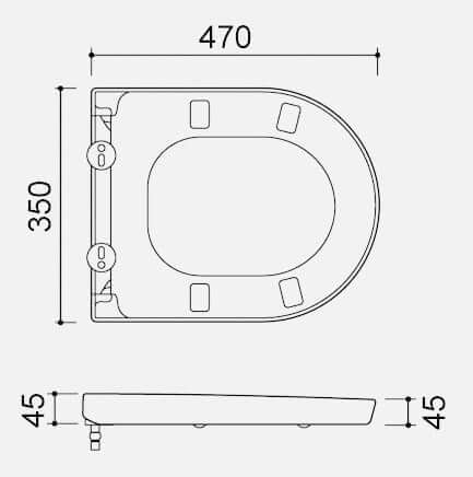 Metro Toiletbril Wiesbaden Quick Release Soft Close Wit