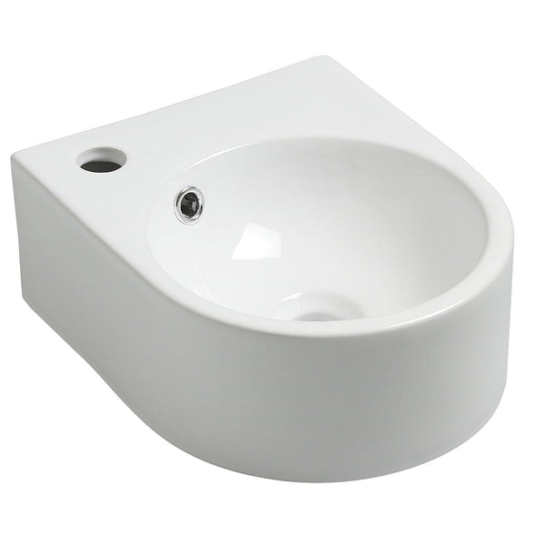 Erato Brunnen 34 x 27,5 x 12 cm Keramik Glanz Weiß