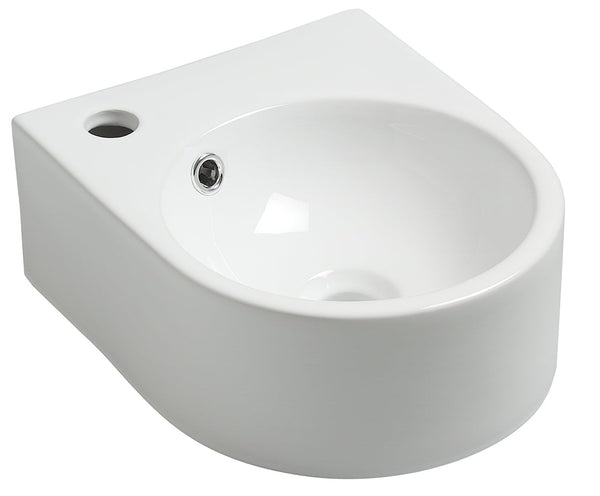 Erato fontaine 34 x 27,5 x 12 cm céramique brillant blanc
