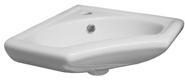 Fontaine d'angle Trevi 35 x 35 x 15 cm céramique brillant blanc
