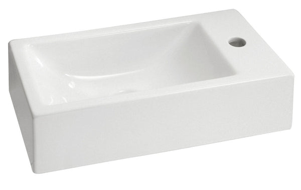 Metis fontaine 50 x 30 x 13 cm céramique brillant blanc