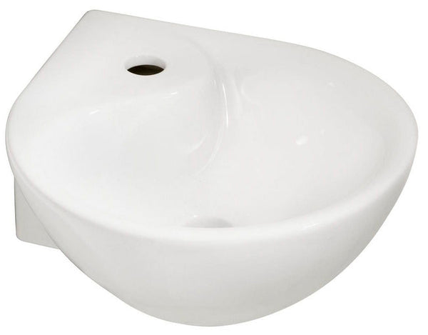 Évier d'angle Porta 35 x 35 x 14,5 cm blanc brillant