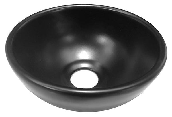 Consilio waskom rond 20 x 9 cm céramique mat noir