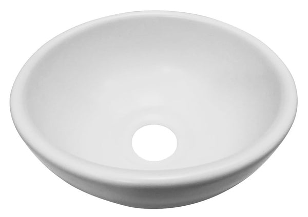 Consilio waskom rond 20 x 9 cm céramique mat blanc
