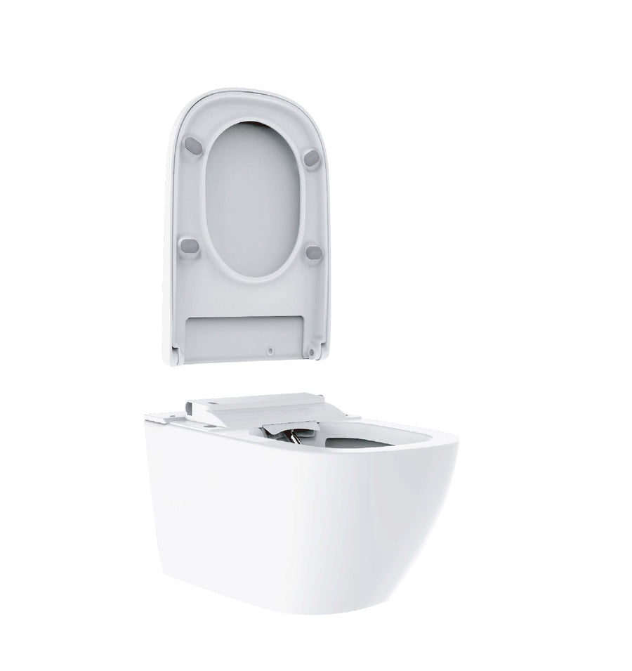 Vesta-Eco Douche-WC Wiesbaden Randloos wandtoilet in wit