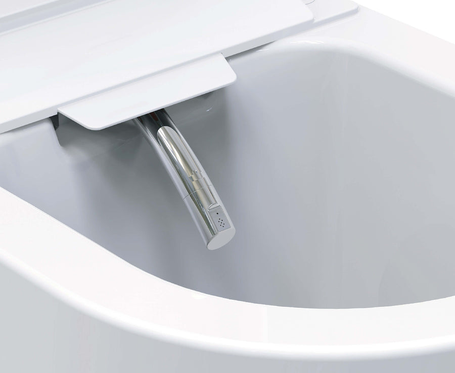 Vesta-Eco Douche-WC Wiesbaden Randloos wandtoilet in wit