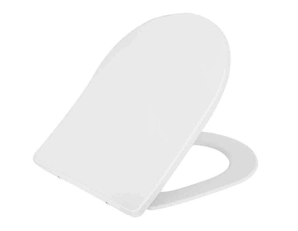 Shade schlanke Toilettensitz Softclose und Schnellverschluss glänzend weiß