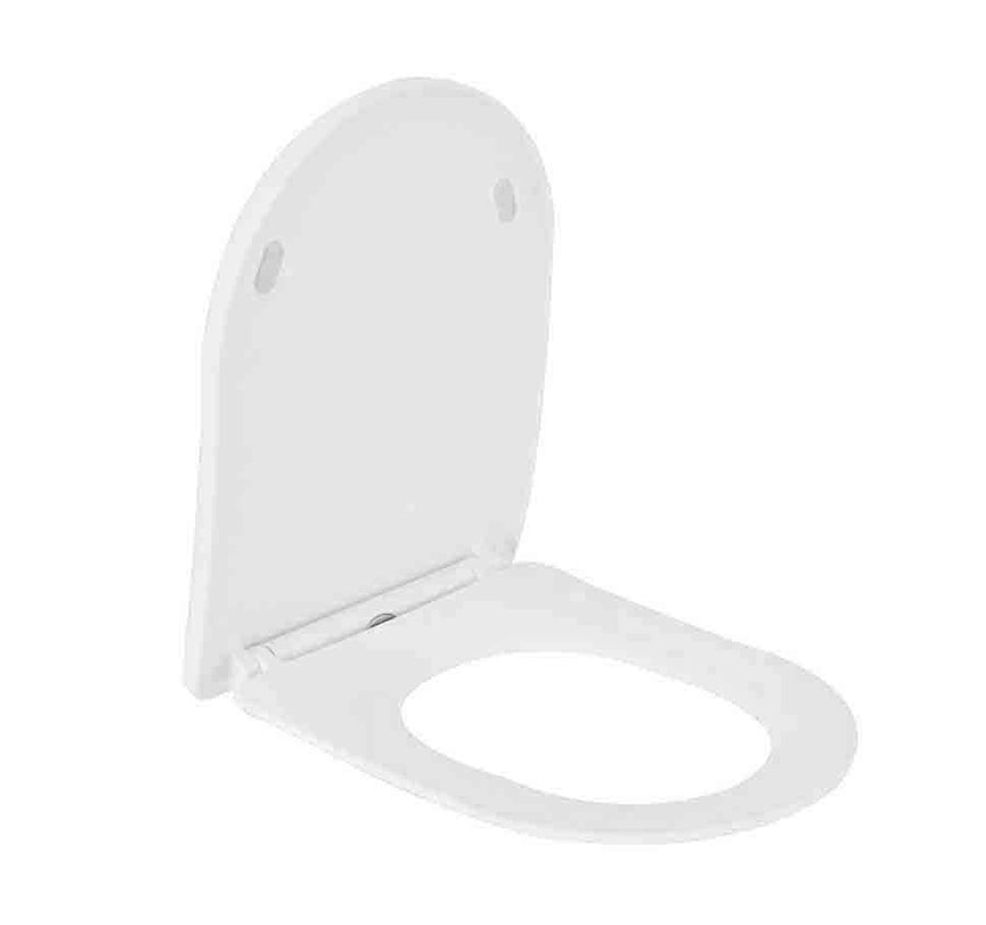 Vesta Shade Slanke Toiletbril met Deksel Wiesbaden met Soft Close in Mat Wit