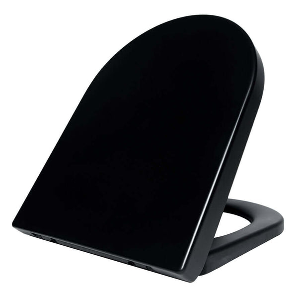 Vesta Soft Close Toiletbril voor Wandtoilet 52 cm Mat Zwart Wiesbaden