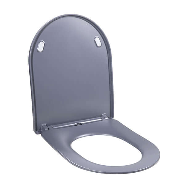 Shade Slim One Touch Toiletbril Wiesbaden met deksel in matgrijs