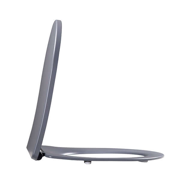 Shade Slim One Touch Toiletbril Wiesbaden met deksel in matgrijs