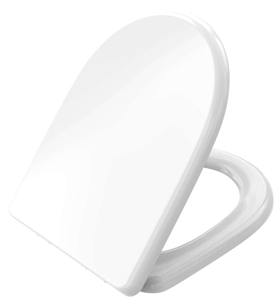 Menir Toilettensitz Softclose und Schnellverschluss glänzend weiß