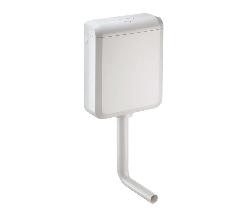Uniflush universeel toiletreservoir 2 in 1 oplossing kunststof wit
