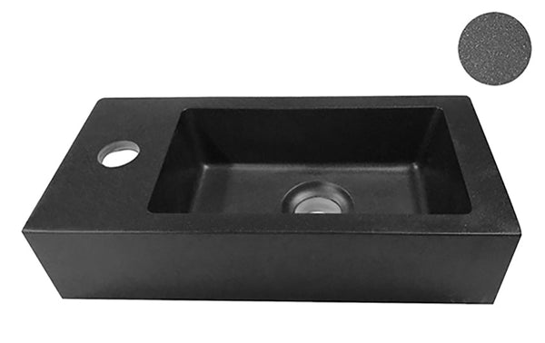 Rhea S mini fontaine gauche 36,5 x 18 x 9 cm quartz