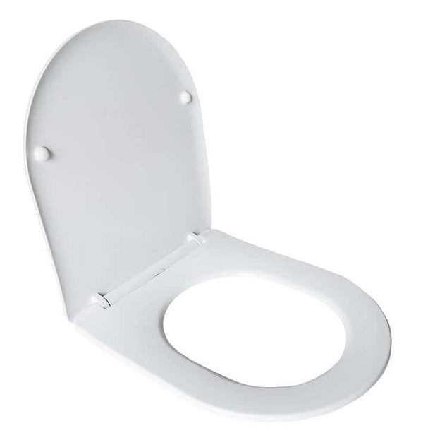 Abattant de toilette Softclose Wiesbaden Nibiru 36 cm avec couvercle en blanc