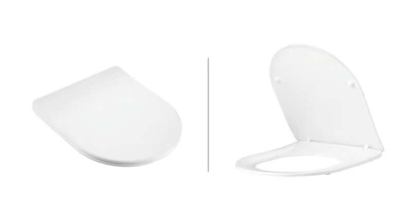 Nibiru toiletzitting softclose en quick release mat wit