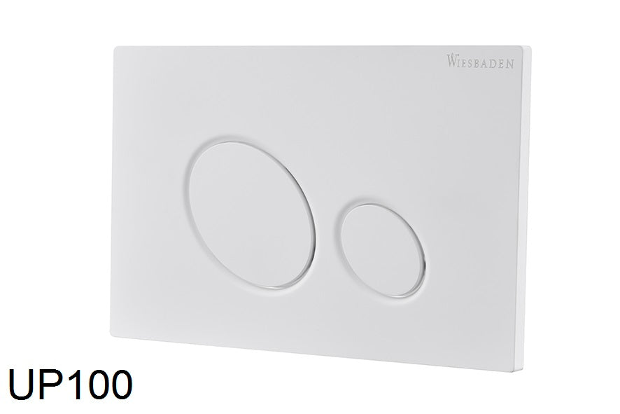 Wiesbaden X10 Bedieningsplaat voor Inbouwreservoir Mat wit - productfoto