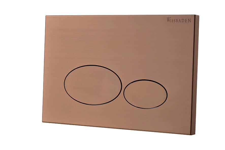 X32 Metal drukplaat voor inbouwreservoir geborsteld brons koper PVD