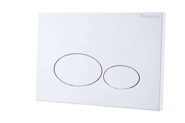 Plaque de commande pour réservoir encastré Wiesbaden X32 Métal en blanc mat