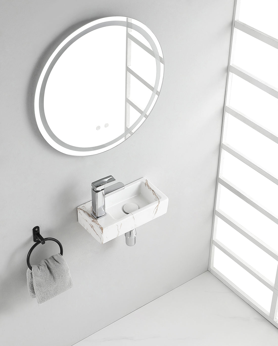 Wiesbaden Fontein Rhea S 36.5 cm Carrara - sfeerfoto