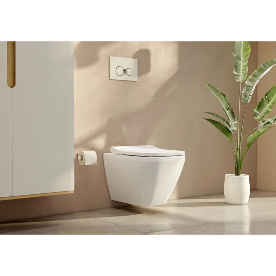 VitrA Integra Square Hangtoilet met Bidet – aansluiting voor externe stopkraan