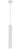 Wiesbaden Oriona hanglamp dimbaar Mat wit - productfoto