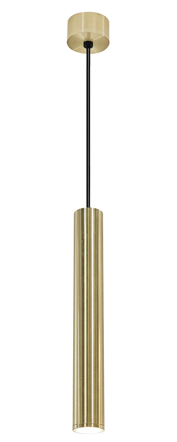 Wiesbaden Oriona hanglamp dimbaar Geborsteld messing - productfoto