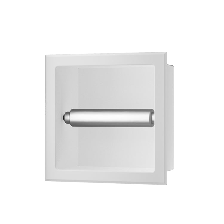 Xellanz Rocko toiletrolhouder zonder klep inbouw mat wit - productfoto
