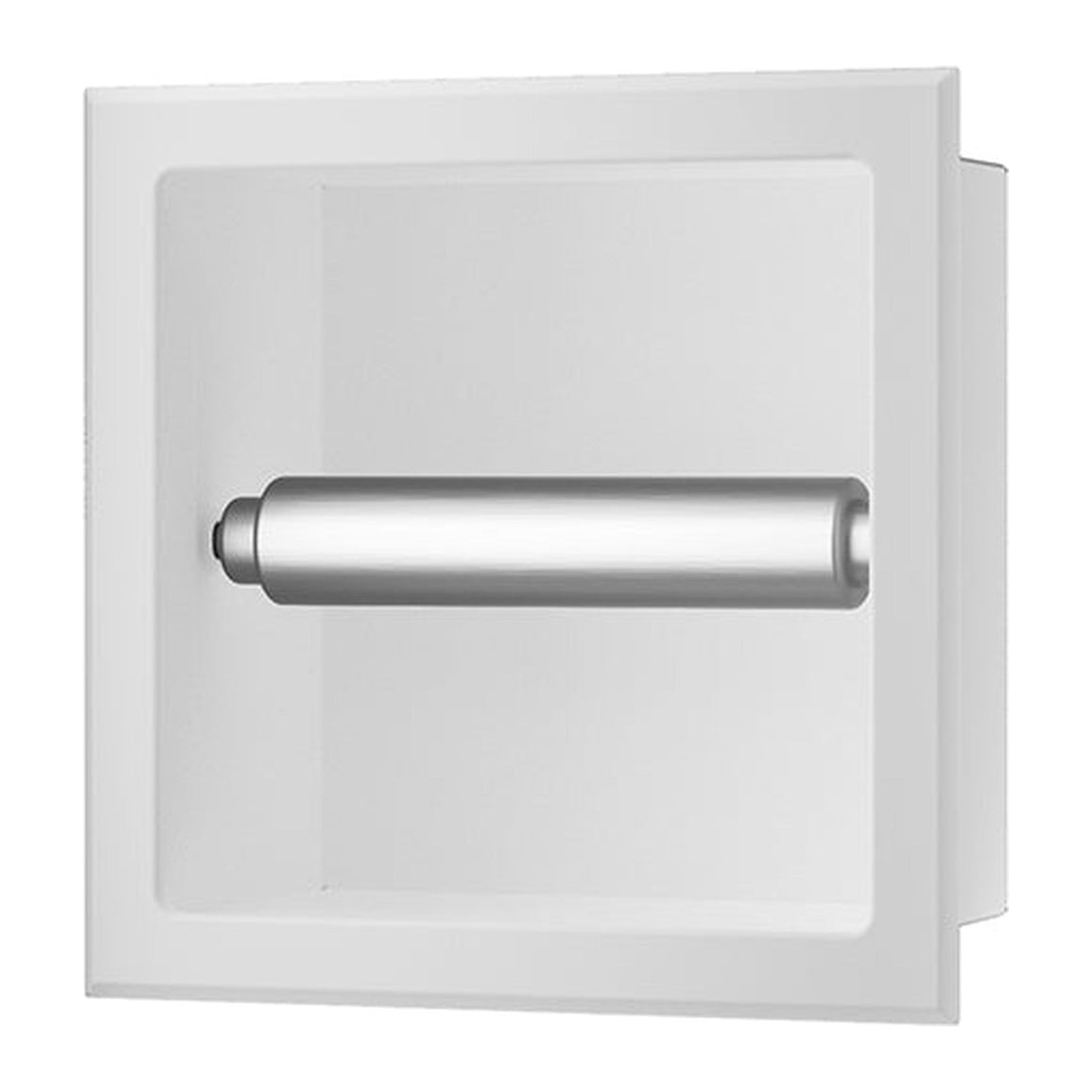 Xellanz Rocko toiletrolhouder zonder klep inbouw Mat wit - productfoto