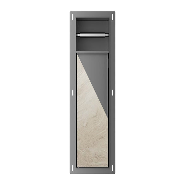 Porte-rouleau et porte-brosse de toilettes encastrable Xellanz Rocko, à carreler, PVD