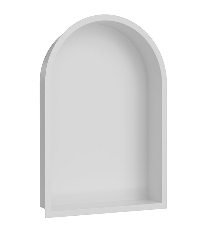 Wiesbaden Demis inbouwnis ovaal 30 x 45 x 7 cm / Mat wit - productfoto