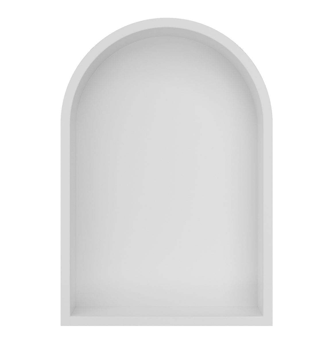 Wiesbaden Demis inbouwnis ovaal 30 x 45 x 10 cm / Mat wit - productfoto