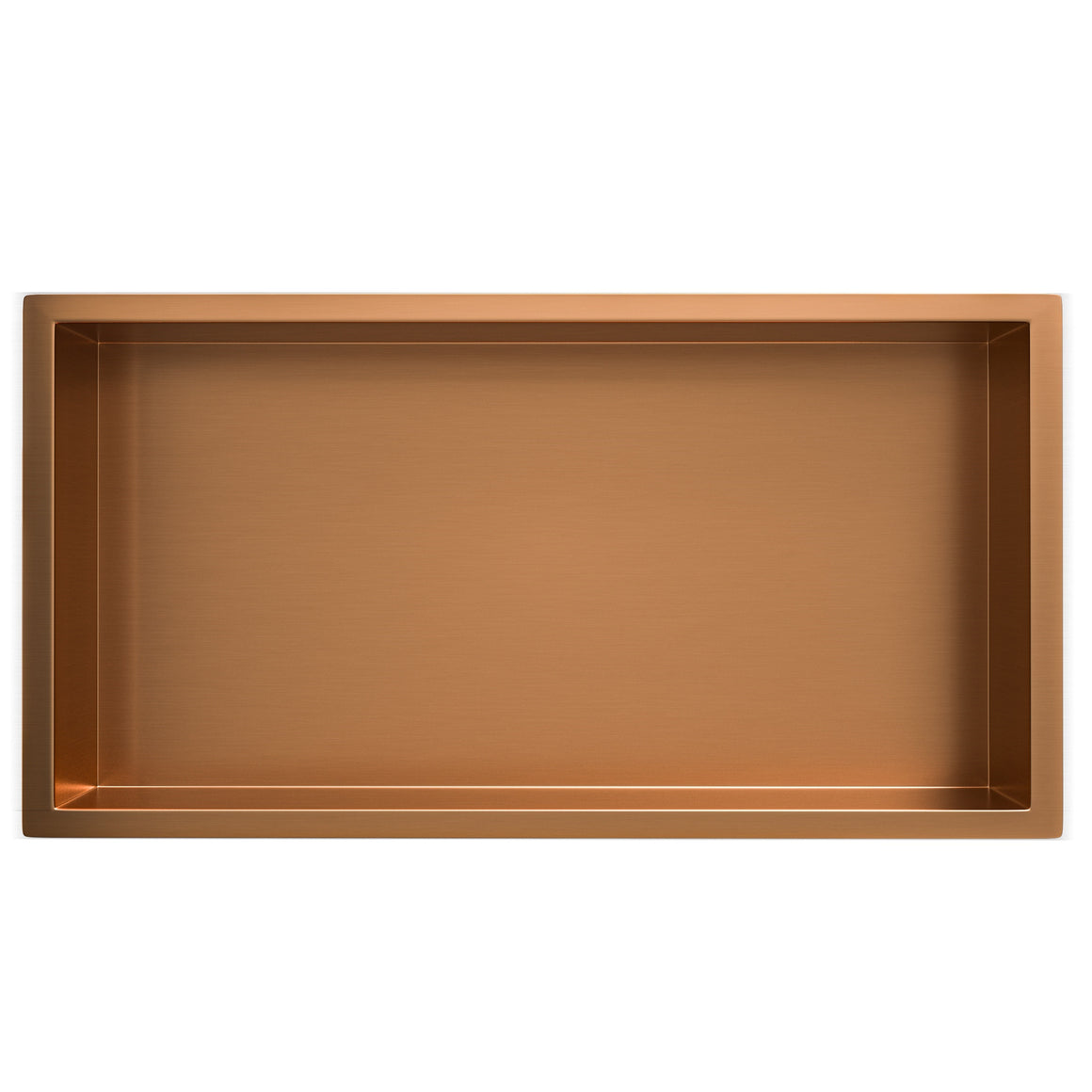 Wiesbaden Demis inbouwnis geborsteld brons koper 30 x 60 x 7 cm - productfoto