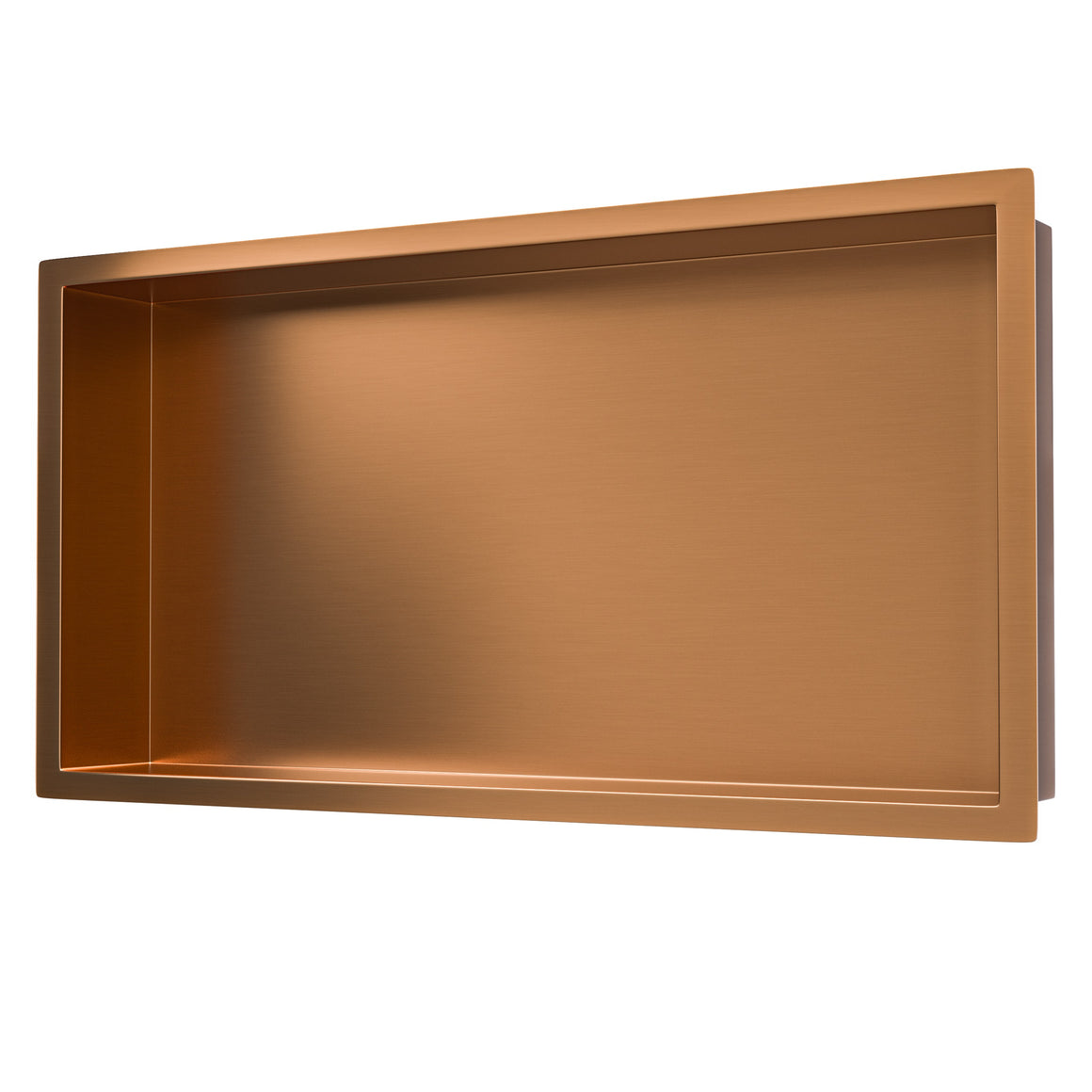 Wiesbaden Demis inbouwnis geborsteld brons koper 30 x 60 x 7 cm - productfoto