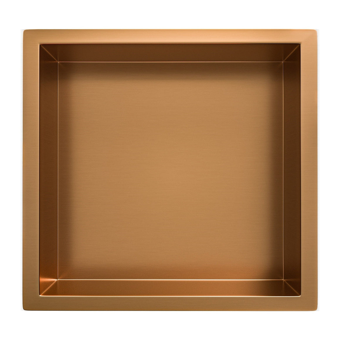 Wiesbaden Demis inbouwnis geborsteld brons koper 30 x 30 x 10 cm - productfoto