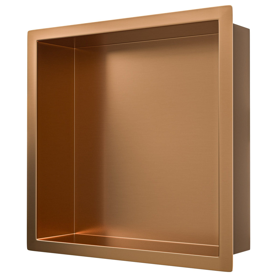 Wiesbaden Demis inbouwnis geborsteld brons koper 30 x 30 x 10 cm - productfoto