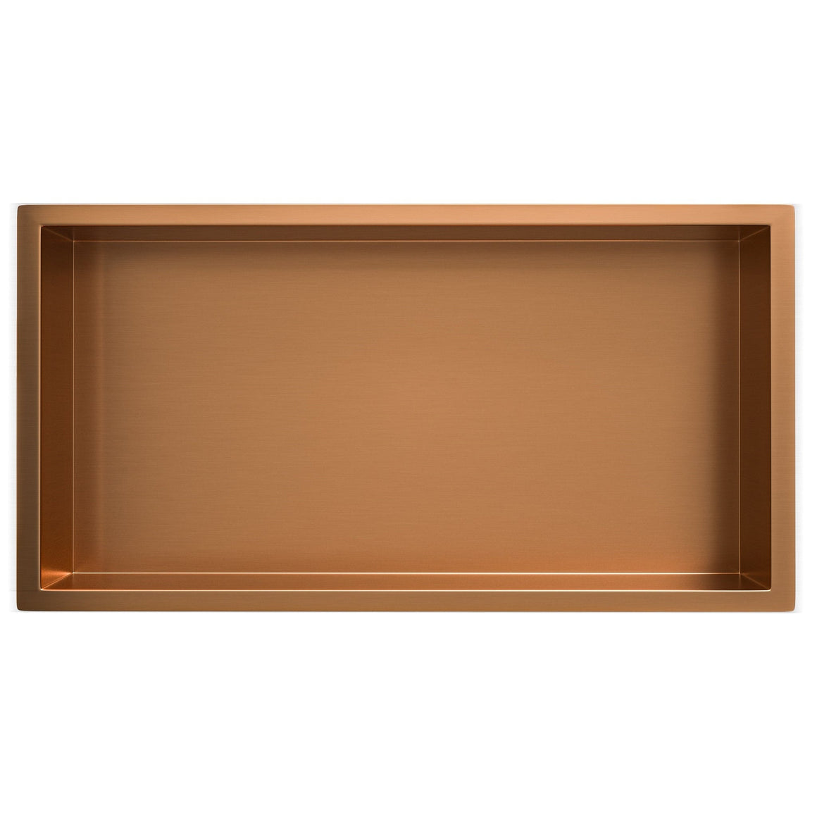 Wiesbaden Demis inbouwnis geborsteld brons koper 30 x 60 x 10 cm - productfoto