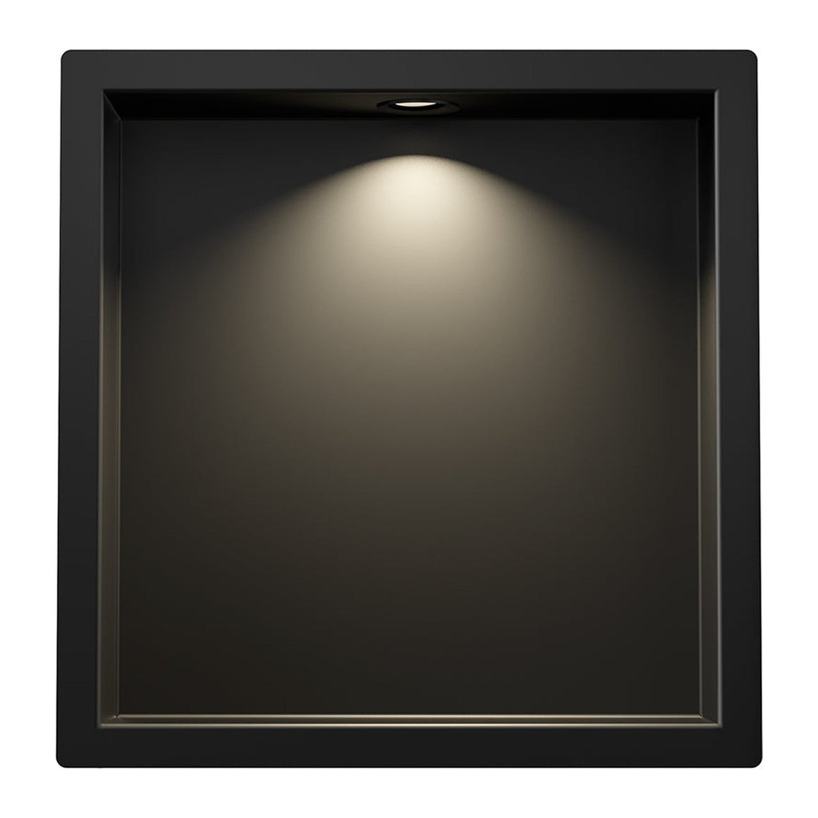 Wiesbaden Demis inbouwnis met LED Mat zwart - productfoto
