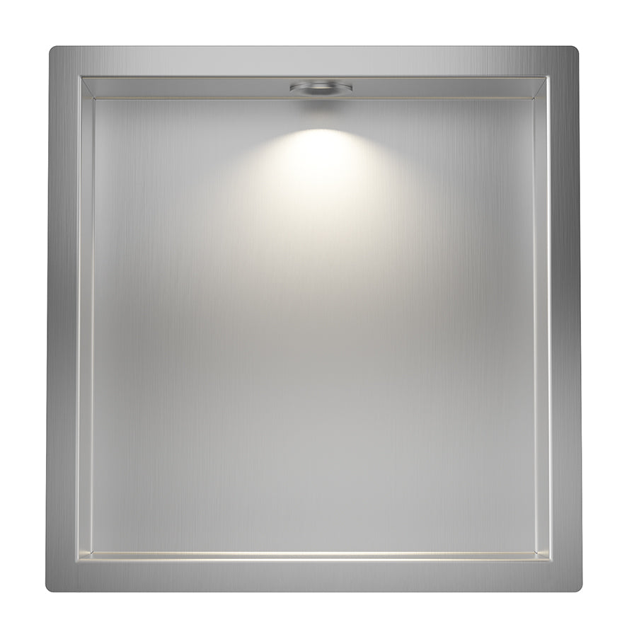 Wiesbaden Demis inbouwnis met LED RVS - productfoto