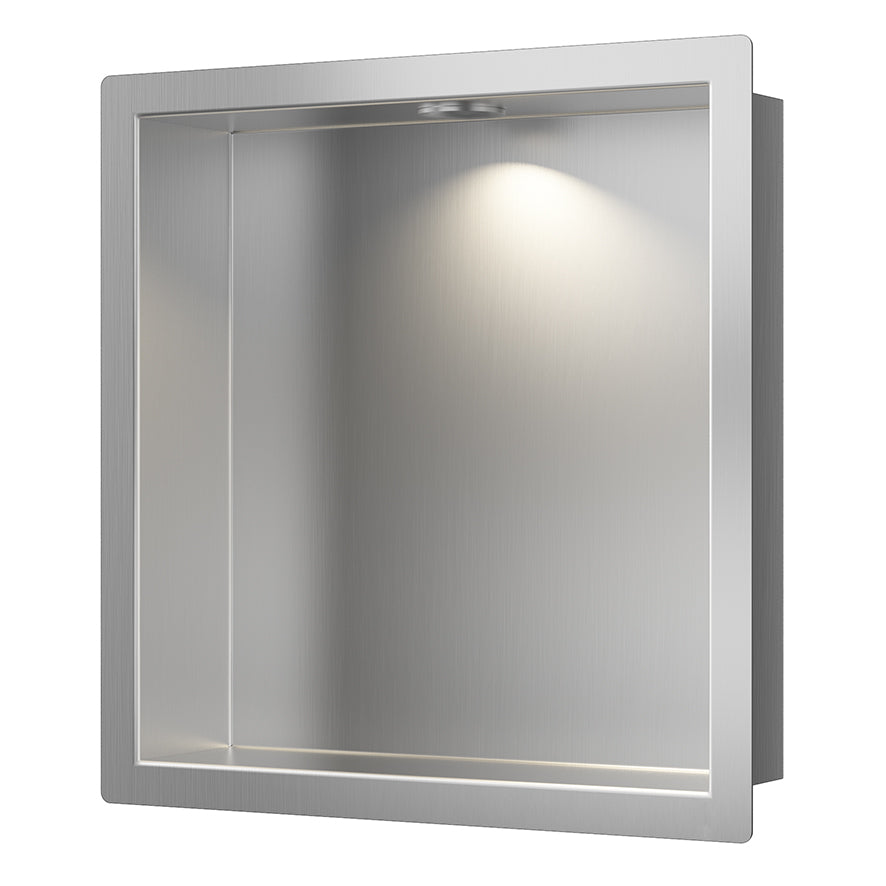 Wiesbaden Demis inbouwnis met LED RVS - productfoto
