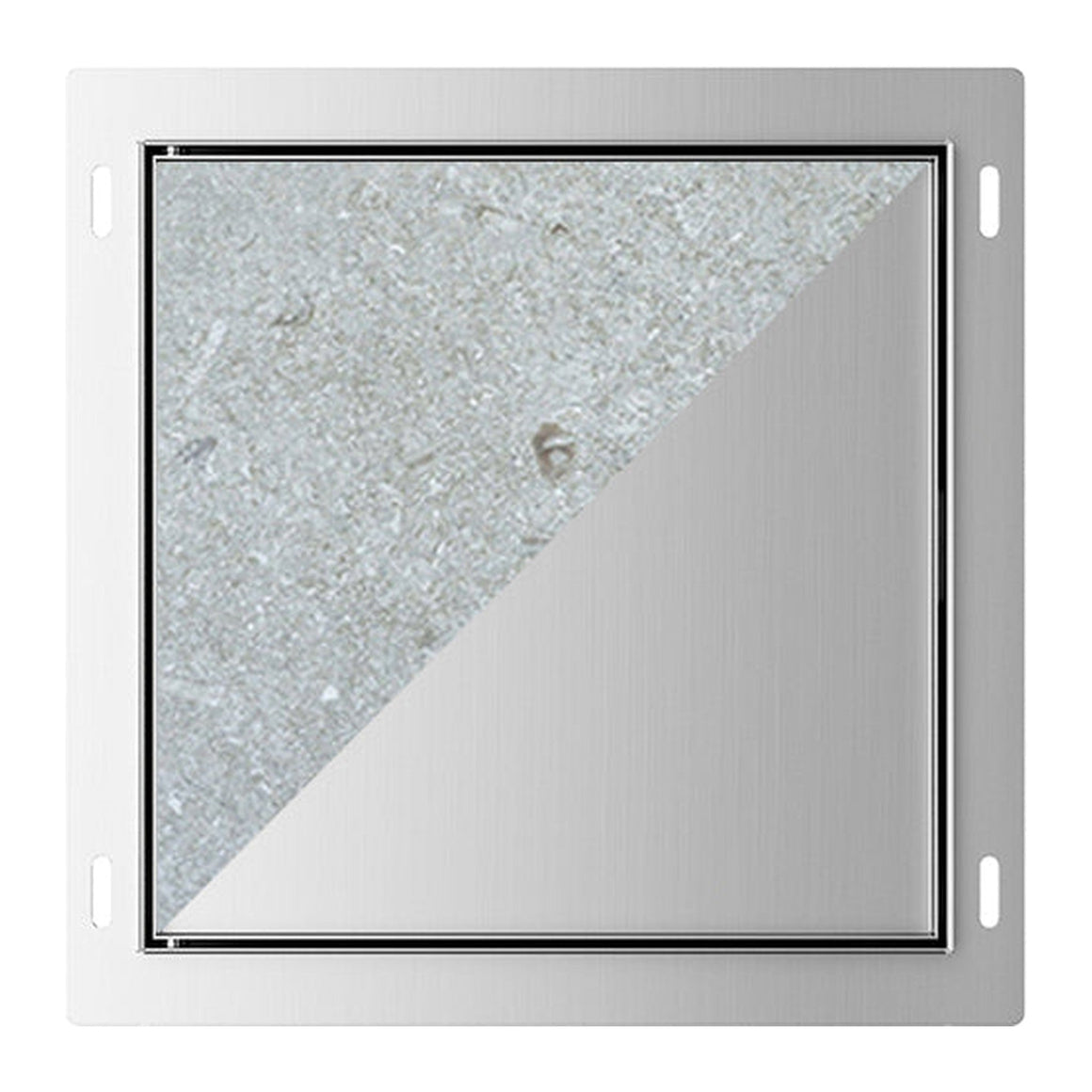 Wiesbaden Demis inbouwnis betegelbaar 30 x 30 x 14 cm RVS - productfoto