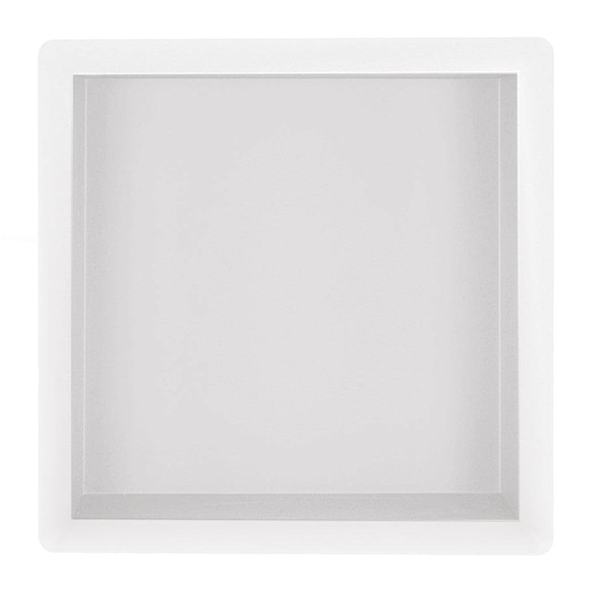 Wiesbaden Demis inbouwnis 30 x 30 x 7 cm / Mat wit - productfoto