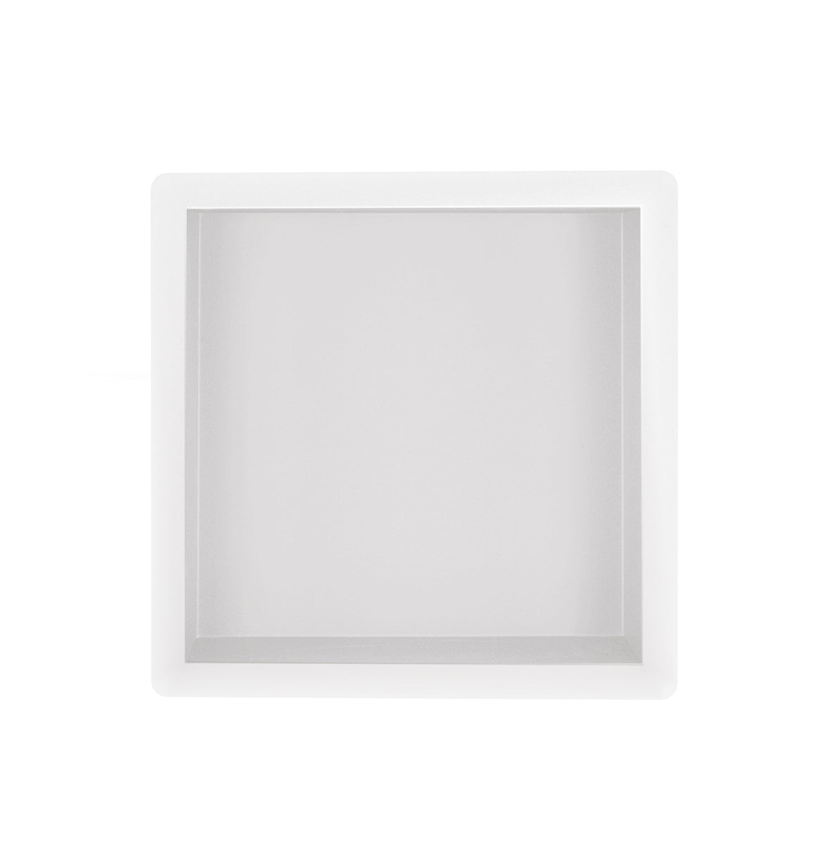 Wiesbaden Demis inbouwnis 30 x 30 x 7 cm / Mat wit - productfoto