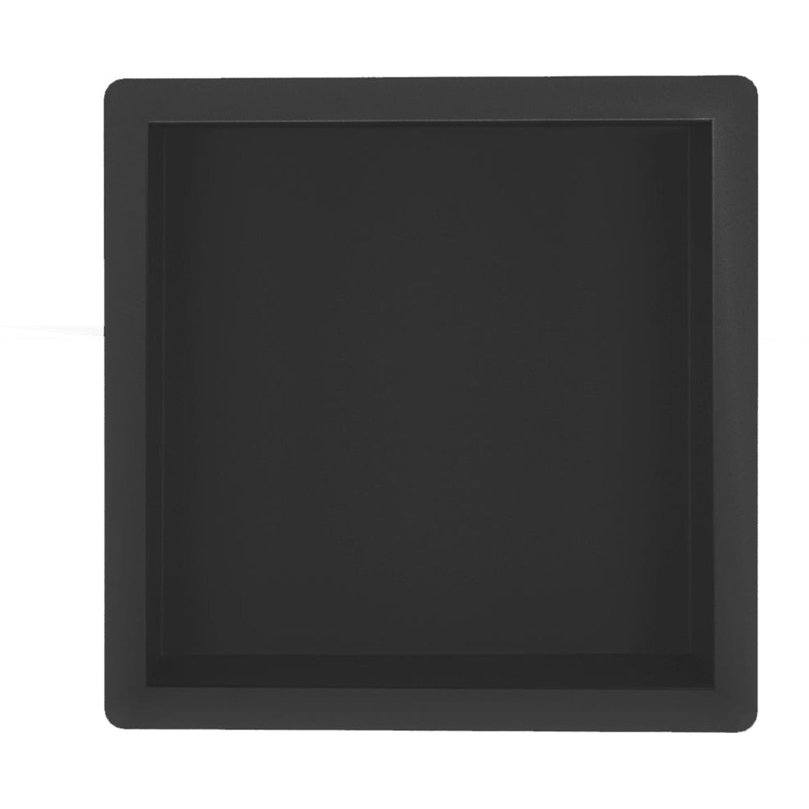 Wiesbaden Demis inbouwnis 30 x 30 x 10 cm / Mat zwart - productfoto