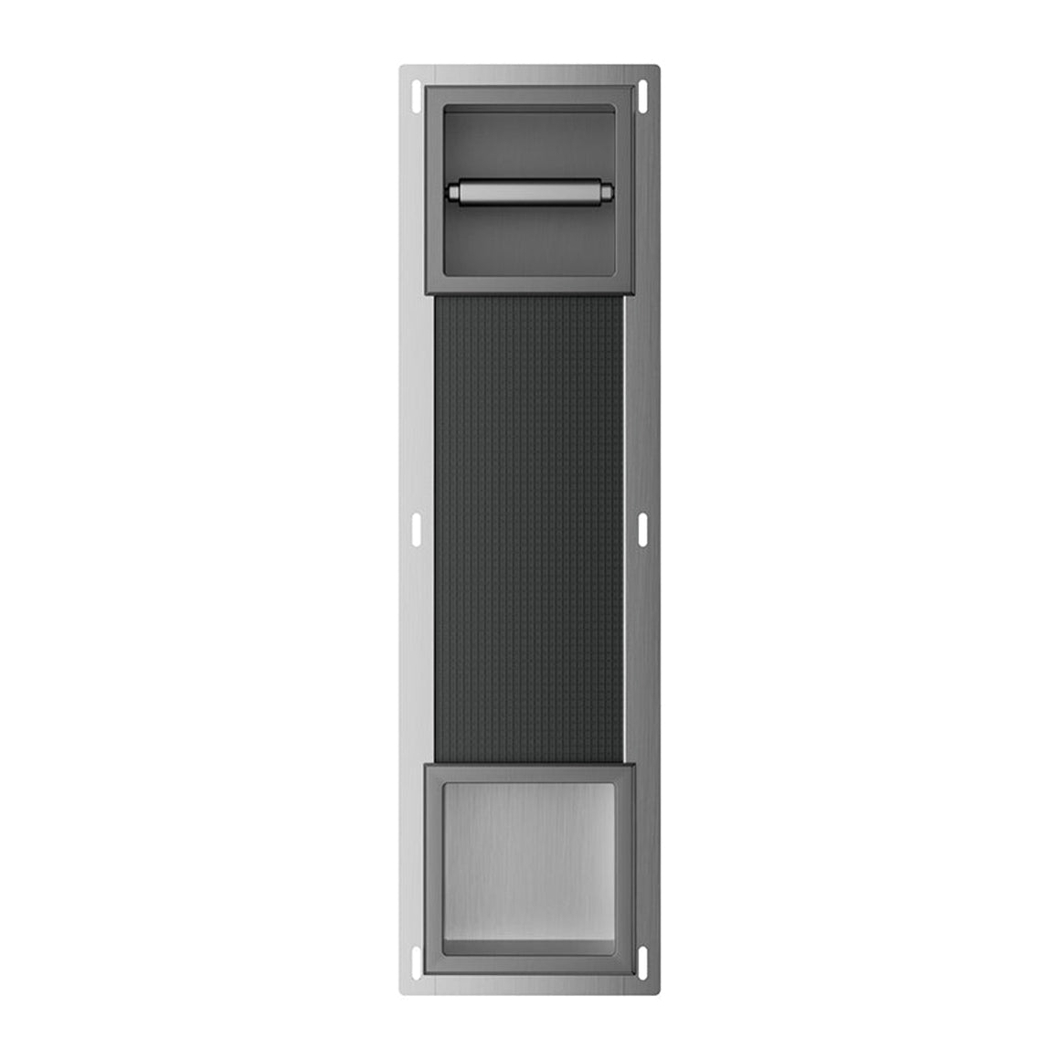 Xellanz Rocko toiletrolhouder zonder klep en reserverolhouder Gunmetal - productfoto
