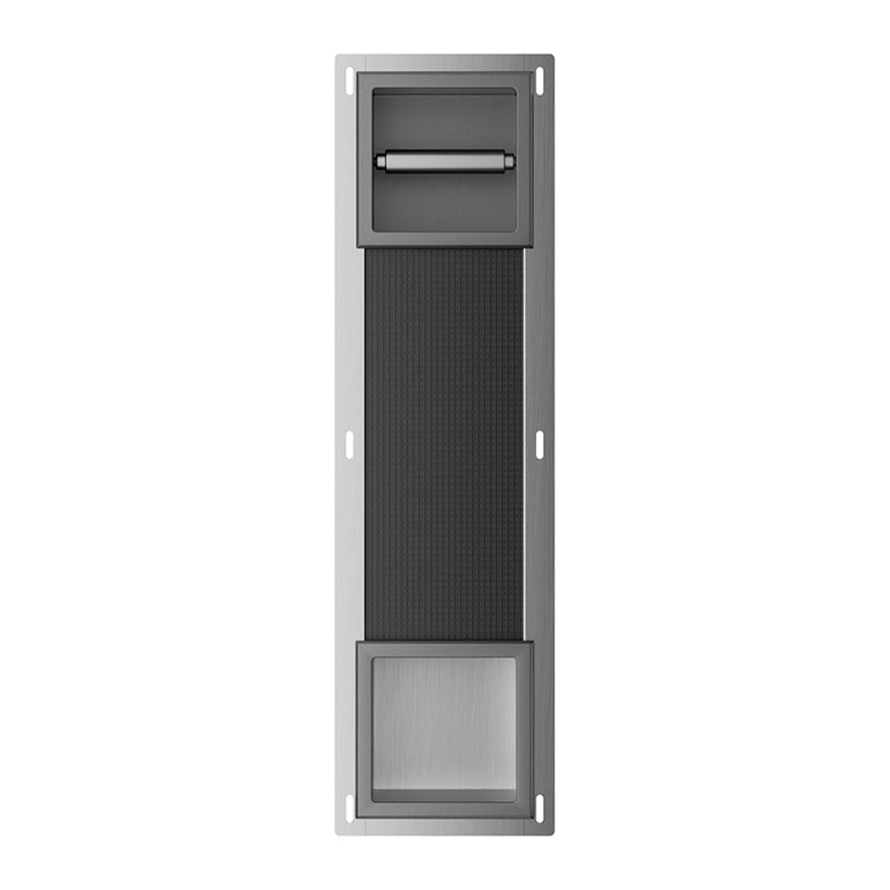 Xellanz Rocko toiletrolhouder zonder klep en reserverolhouder Gunmetal - productfoto