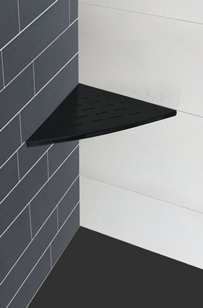 Wiesbaden InWall hoekplanchet Mat zwart - detailfoto