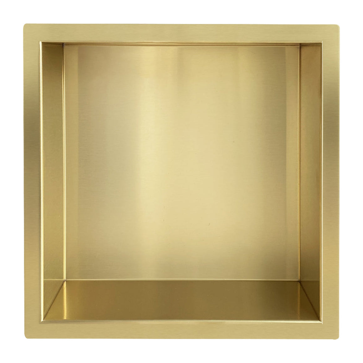 Wiesbaden Demis inbouwnis PVD 30 x 30 x 7 cm / Geborsteld messing - productfoto