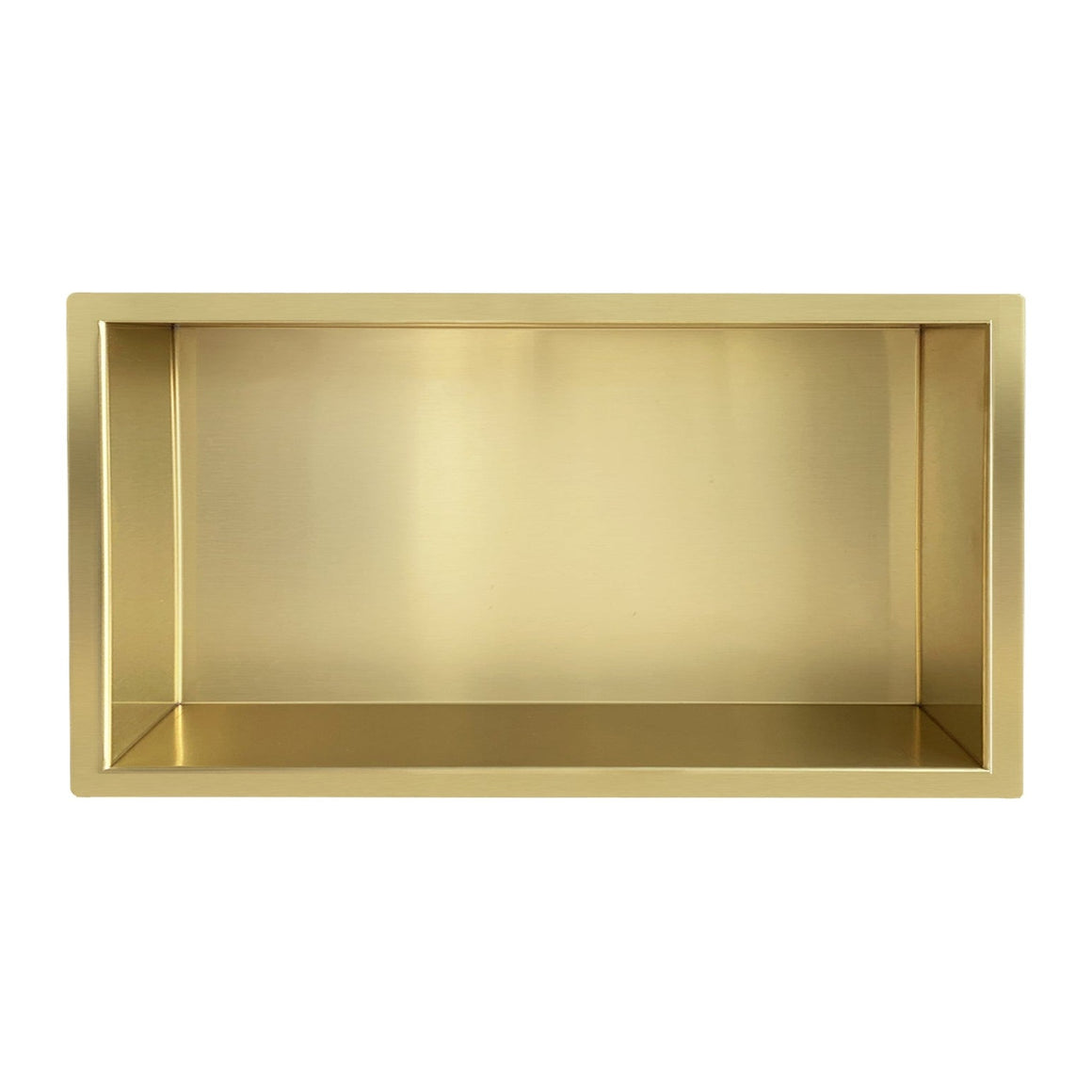 Wiesbaden Demis inbouwnis PVD 30 x 60 x 7 cm / Geborsteld messing - productfoto