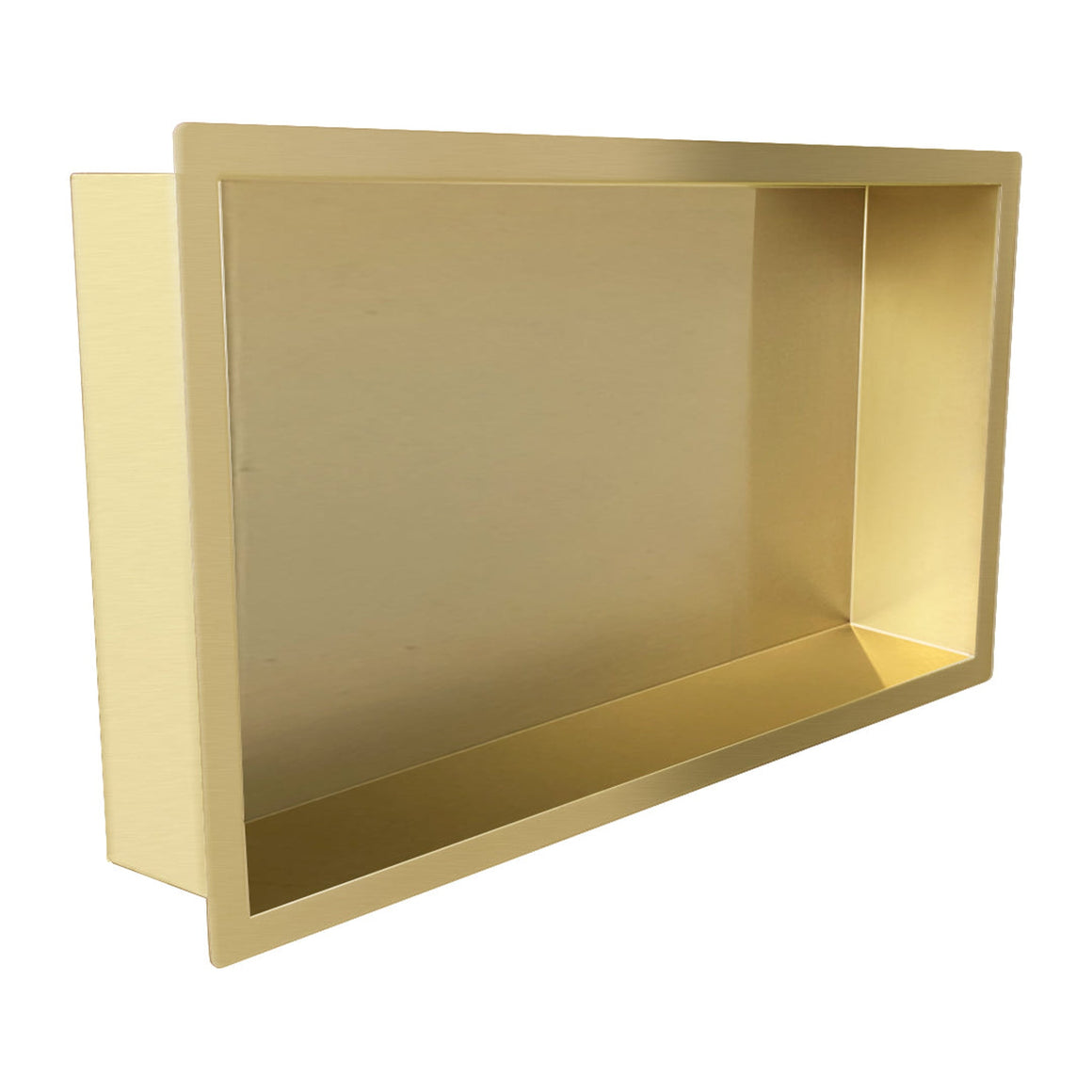 Wiesbaden Demis inbouwnis PVD 30 x 60 x 7 cm / Geborsteld messing - productfoto